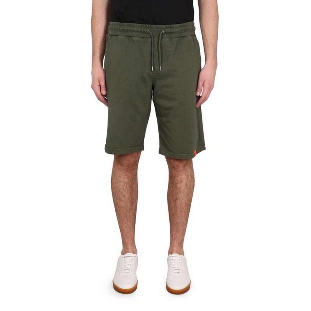 ASPESI Cotton Jersey Shorts Men GREEN Pants